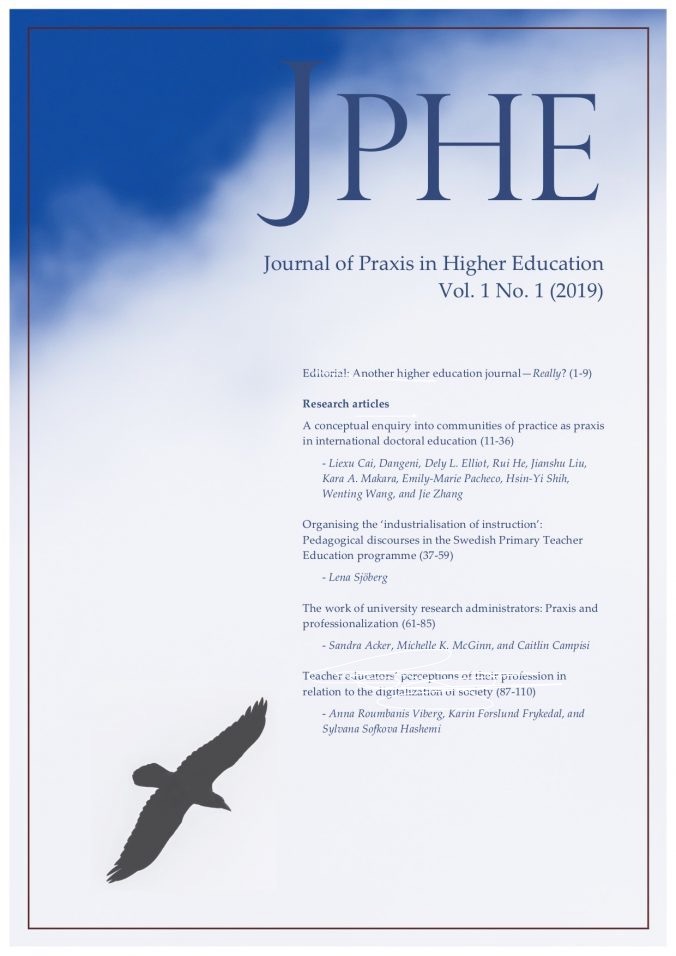 					View Vol. 1 No. 1 (2019): Journal of Praxis in Higher Education
				